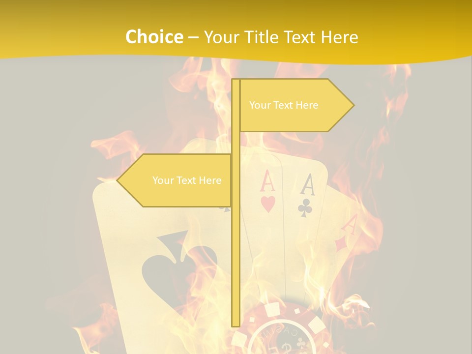 Closeup Hot Cash PowerPoint Template