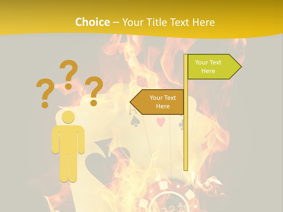 Closeup Hot Cash PowerPoint Template