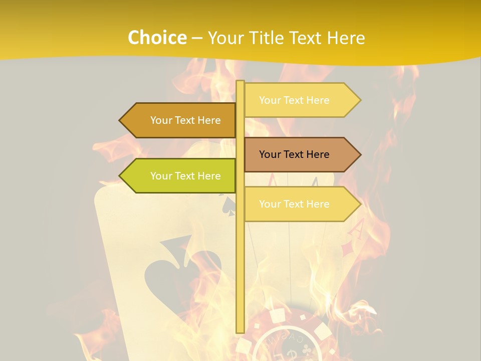 Closeup Hot Cash PowerPoint Template