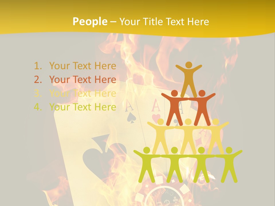 Closeup Hot Cash PowerPoint Template