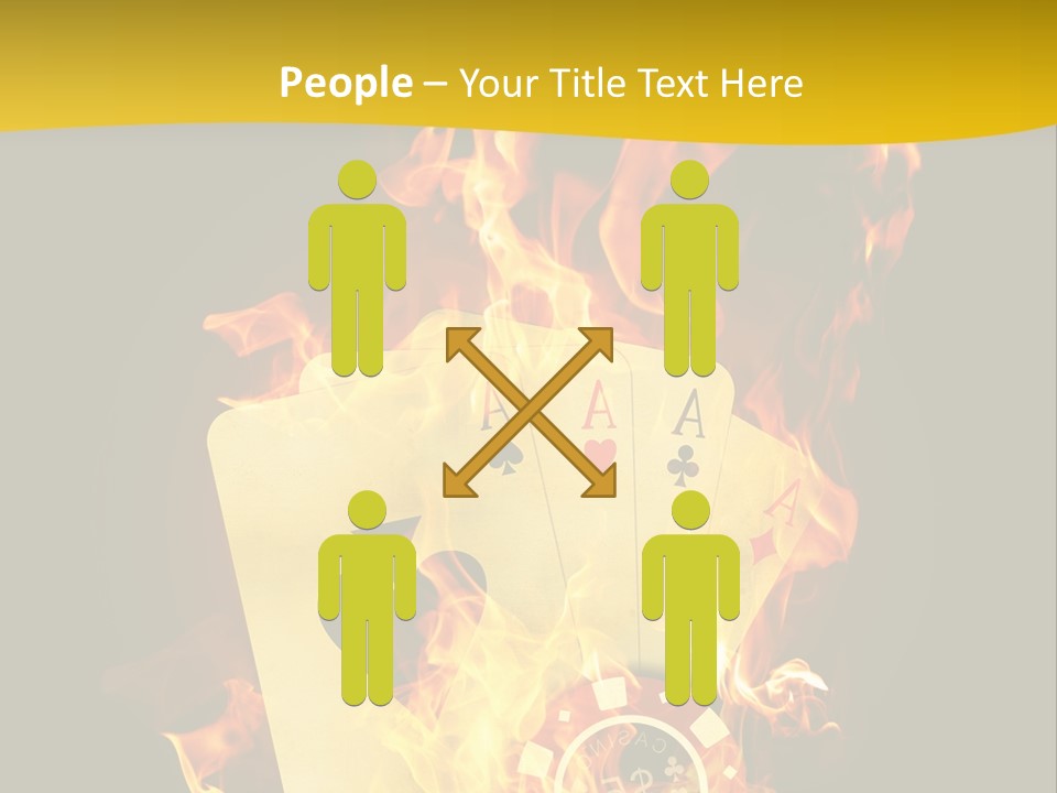 Closeup Hot Cash PowerPoint Template