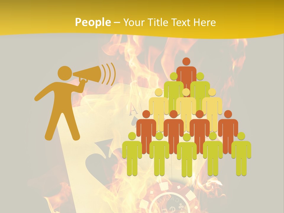 Closeup Hot Cash PowerPoint Template