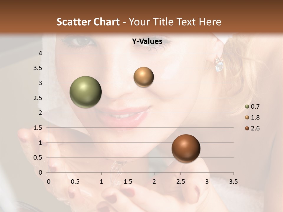 A Woman In A Towel On Her Head Is Washing Her Hands PowerPoint Template