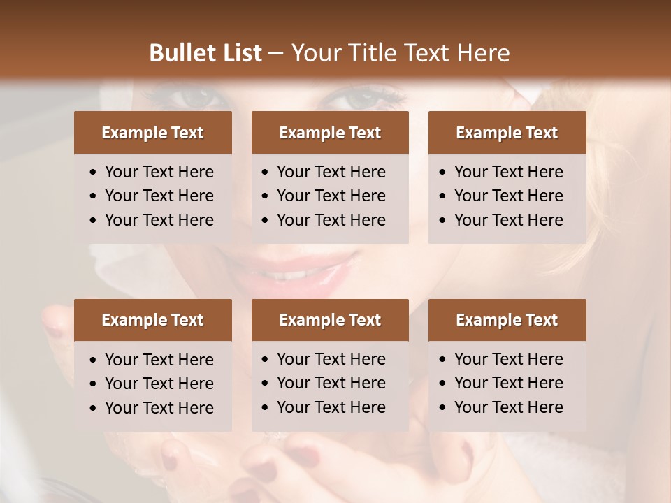 A Woman In A Towel On Her Head Is Washing Her Hands PowerPoint Template