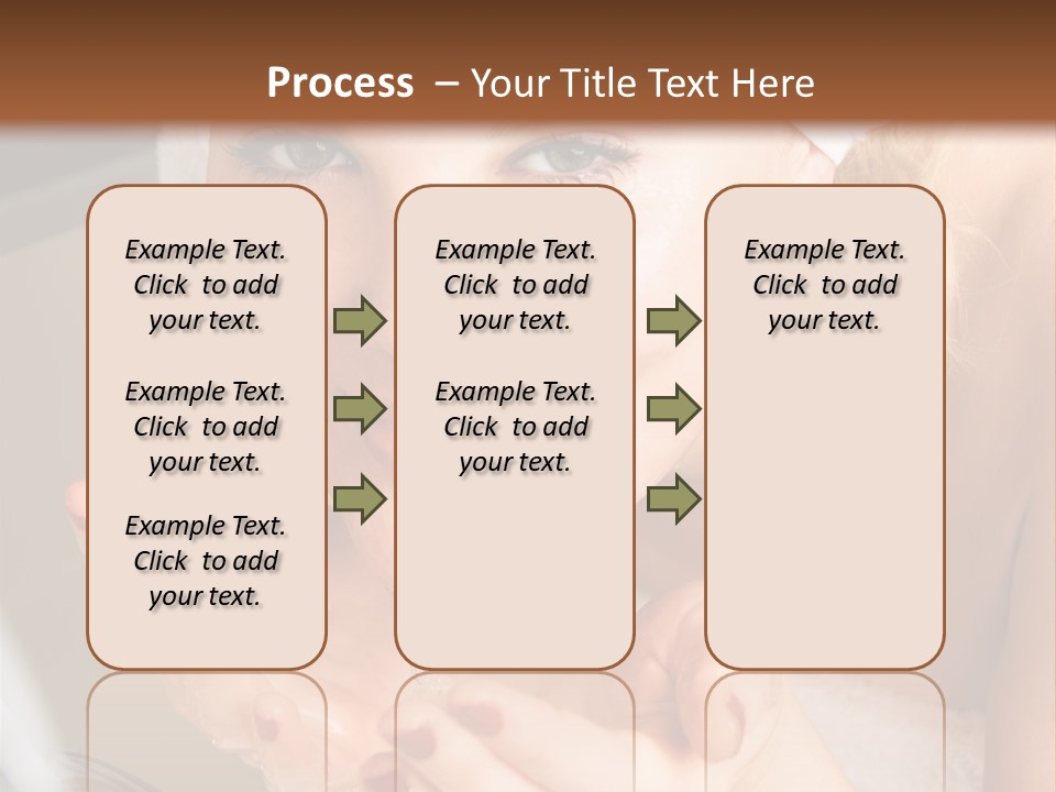 A Woman In A Towel On Her Head Is Washing Her Hands PowerPoint Template