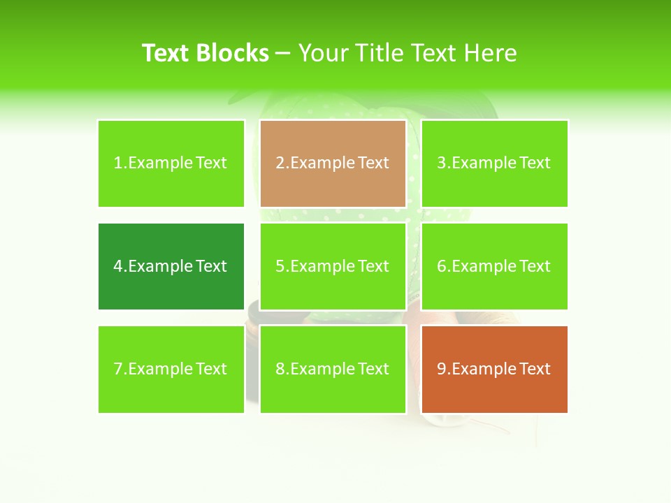 A Green Apple Sitting Next To Two Spools Of Thread PowerPoint Template