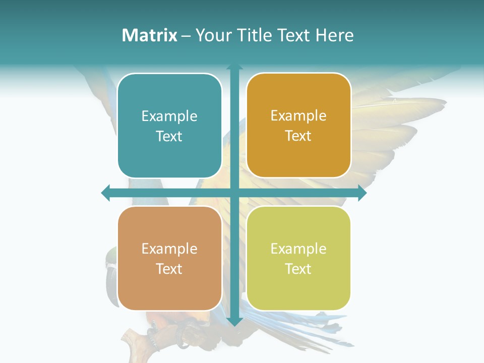 Wild White Bird PowerPoint Template