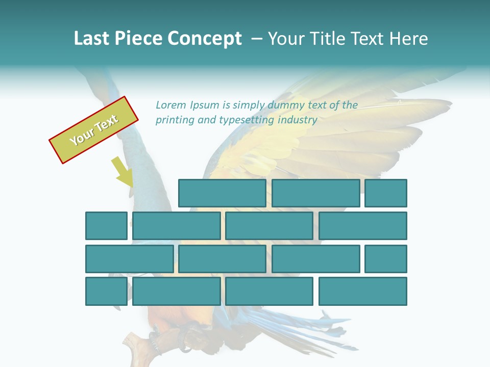 Wild White Bird PowerPoint Template