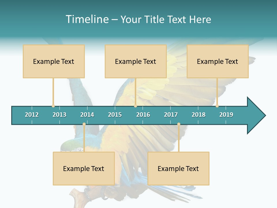 Wild White Bird PowerPoint Template