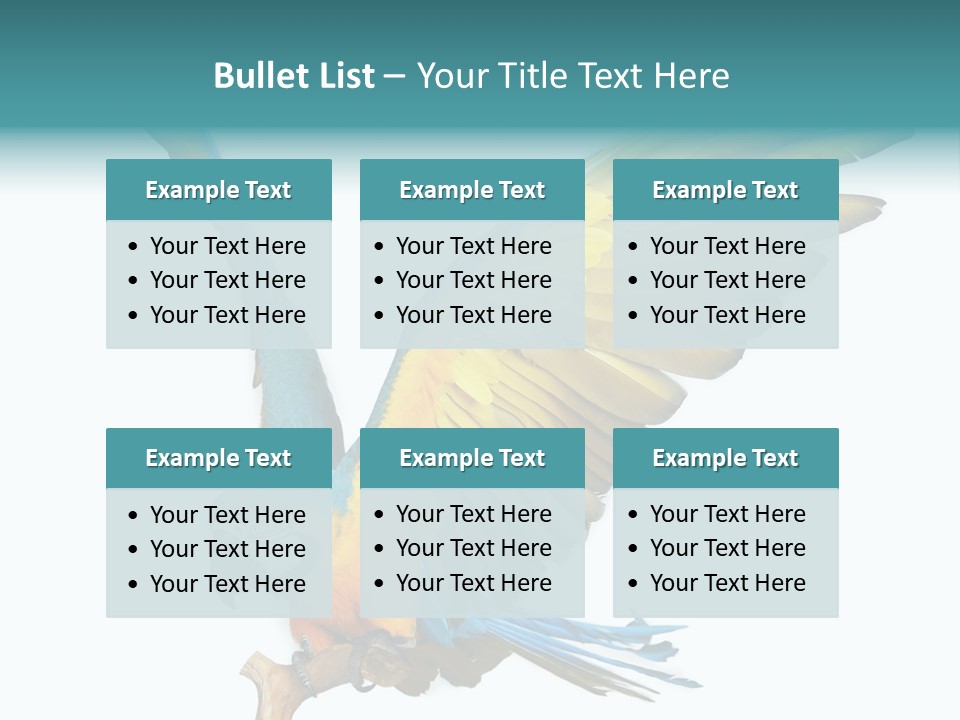 Wild White Bird PowerPoint Template