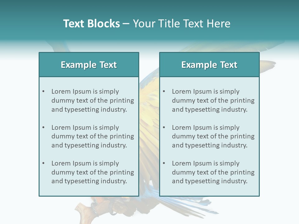 Wild White Bird PowerPoint Template