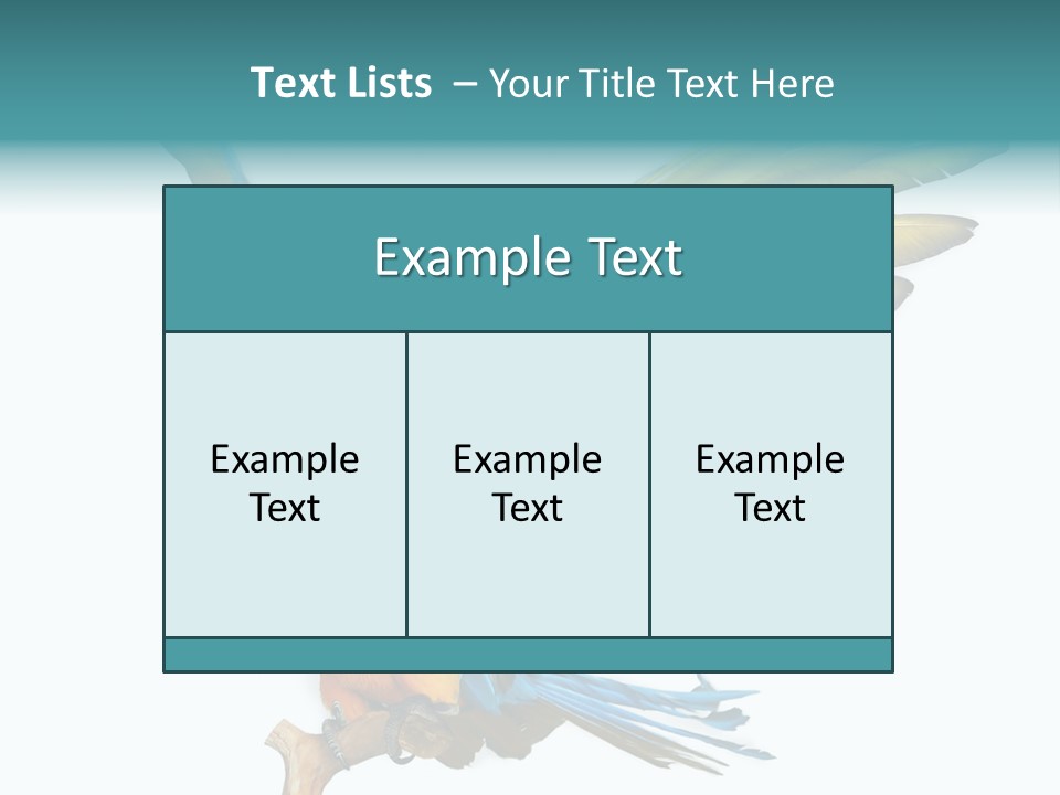 Wild White Bird PowerPoint Template