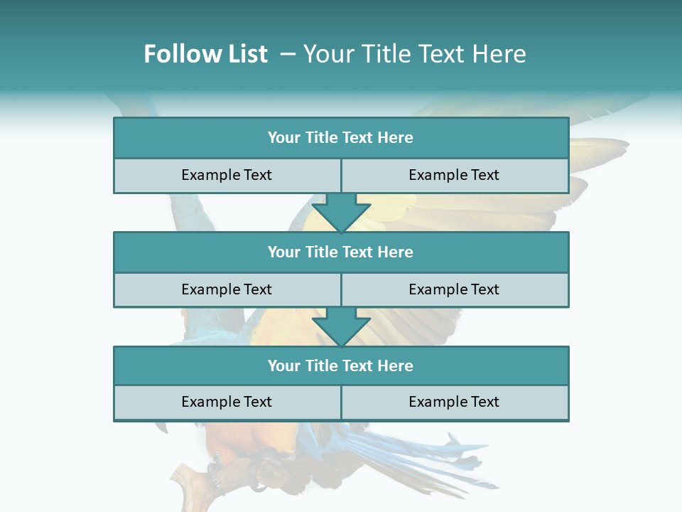 Wild White Bird PowerPoint Template