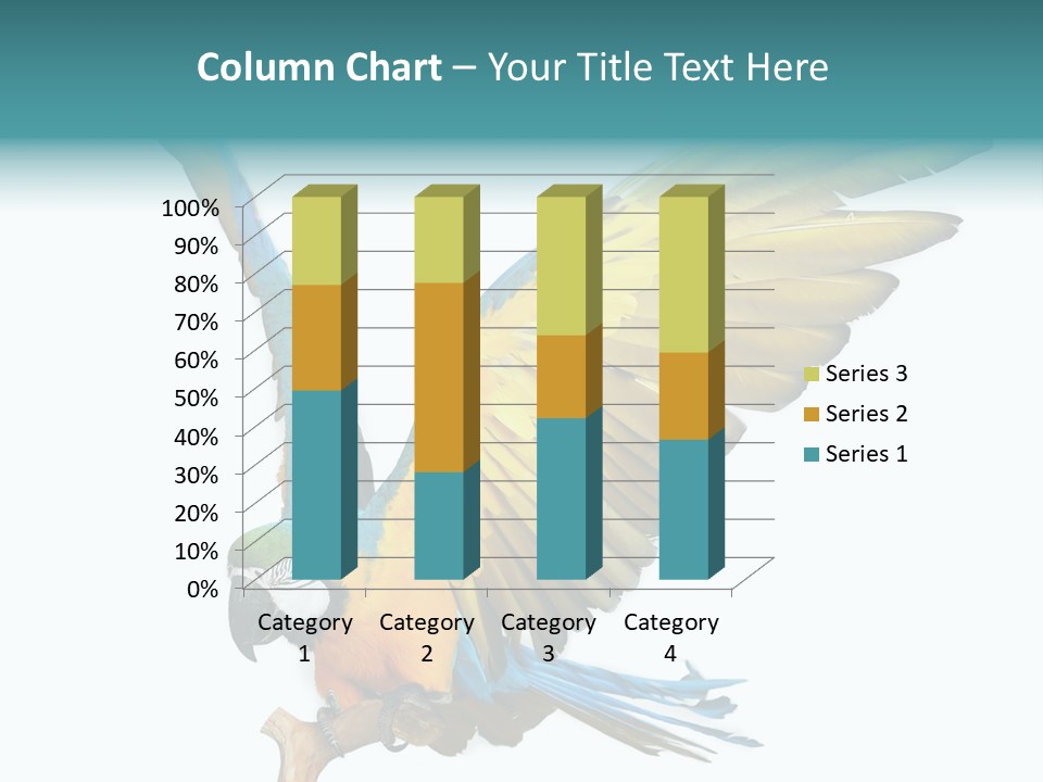 Wild White Bird PowerPoint Template