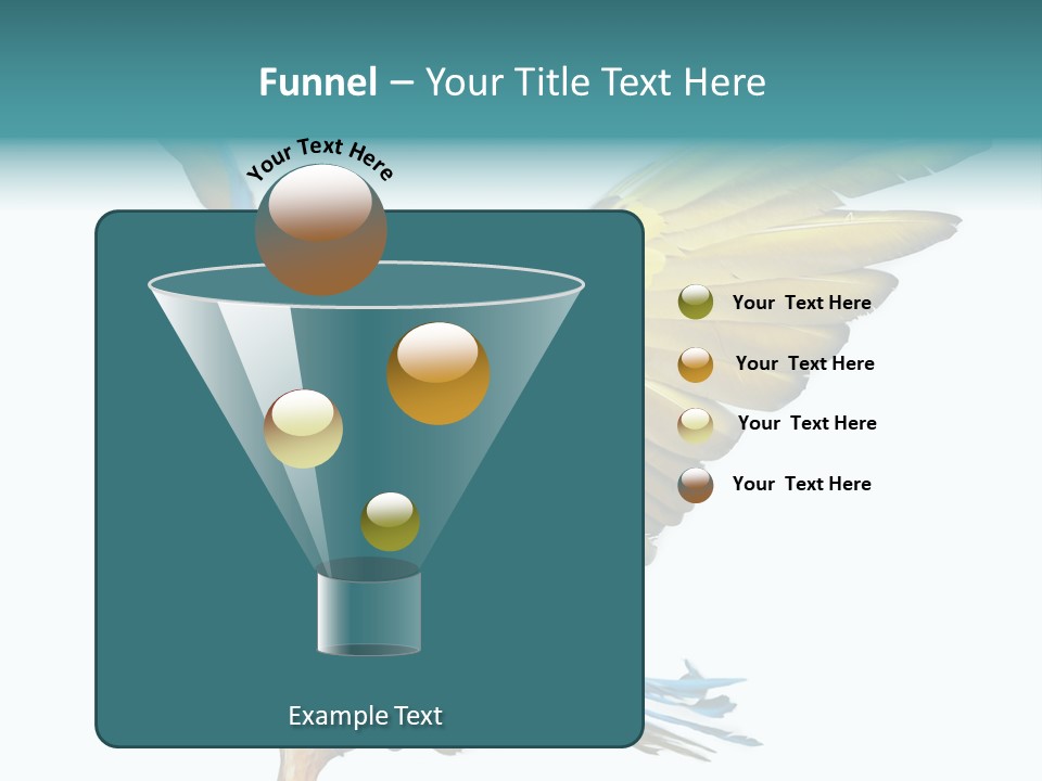 Wild White Bird PowerPoint Template