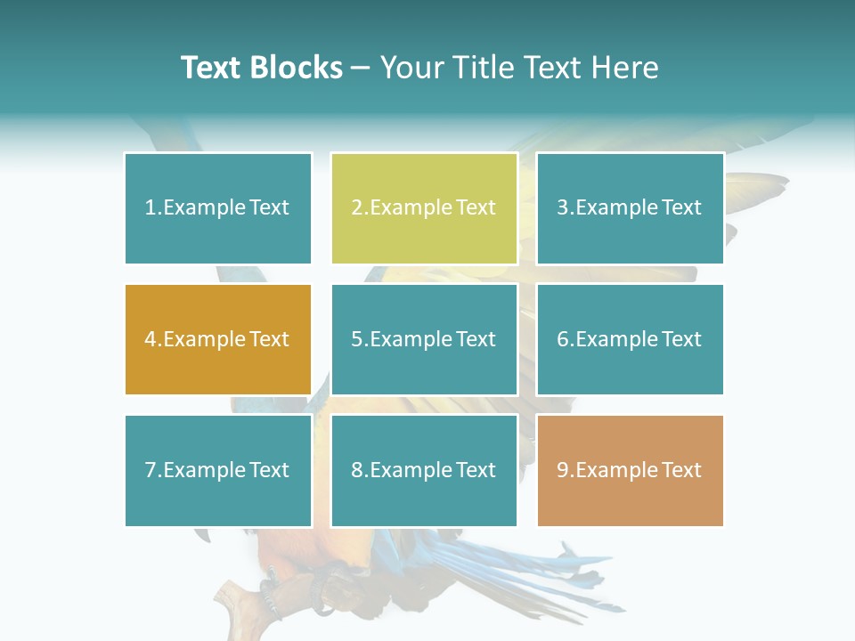 Wild White Bird PowerPoint Template