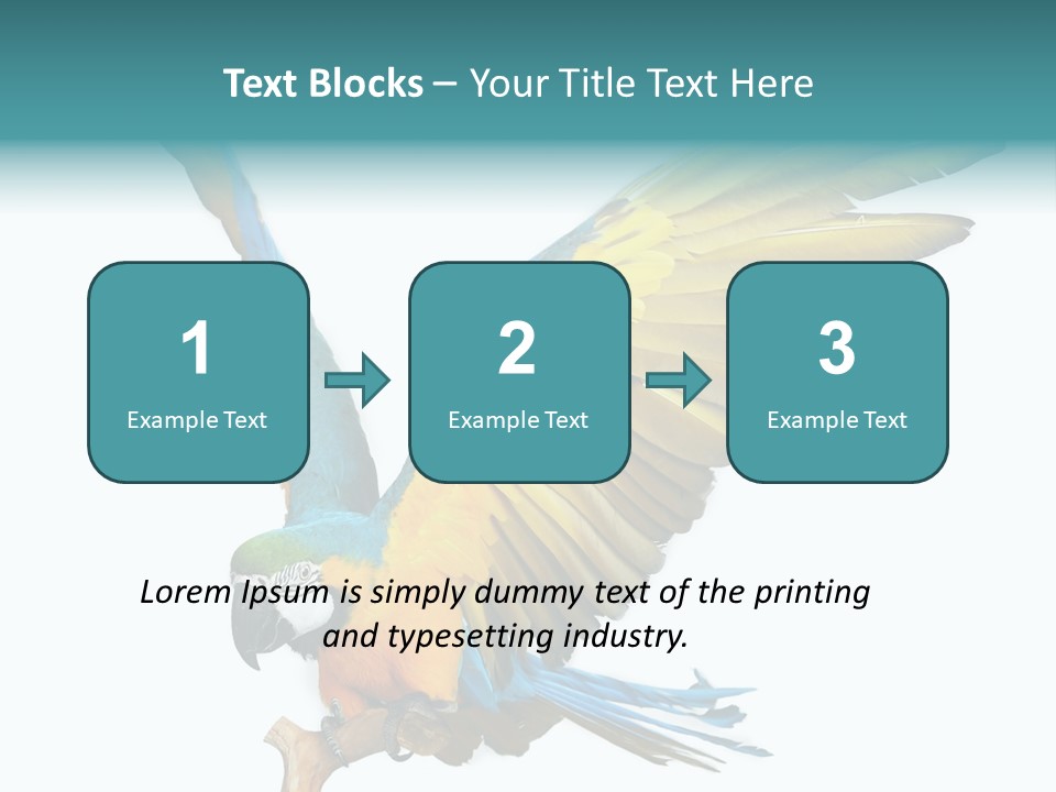 Wild White Bird PowerPoint Template