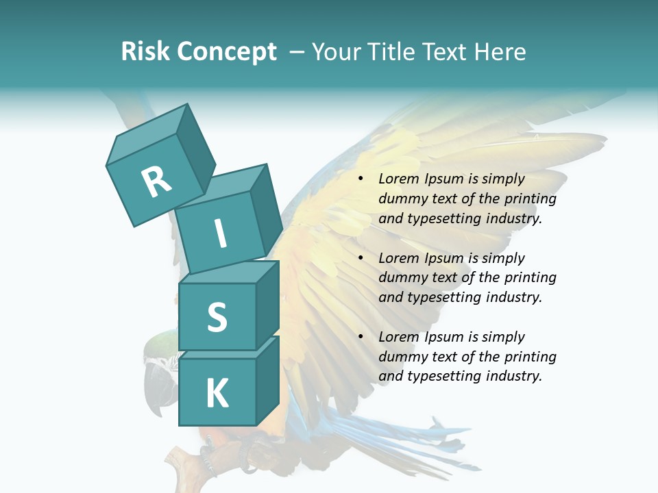 Wild White Bird PowerPoint Template