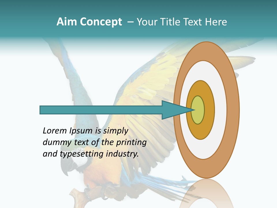 Wild White Bird PowerPoint Template