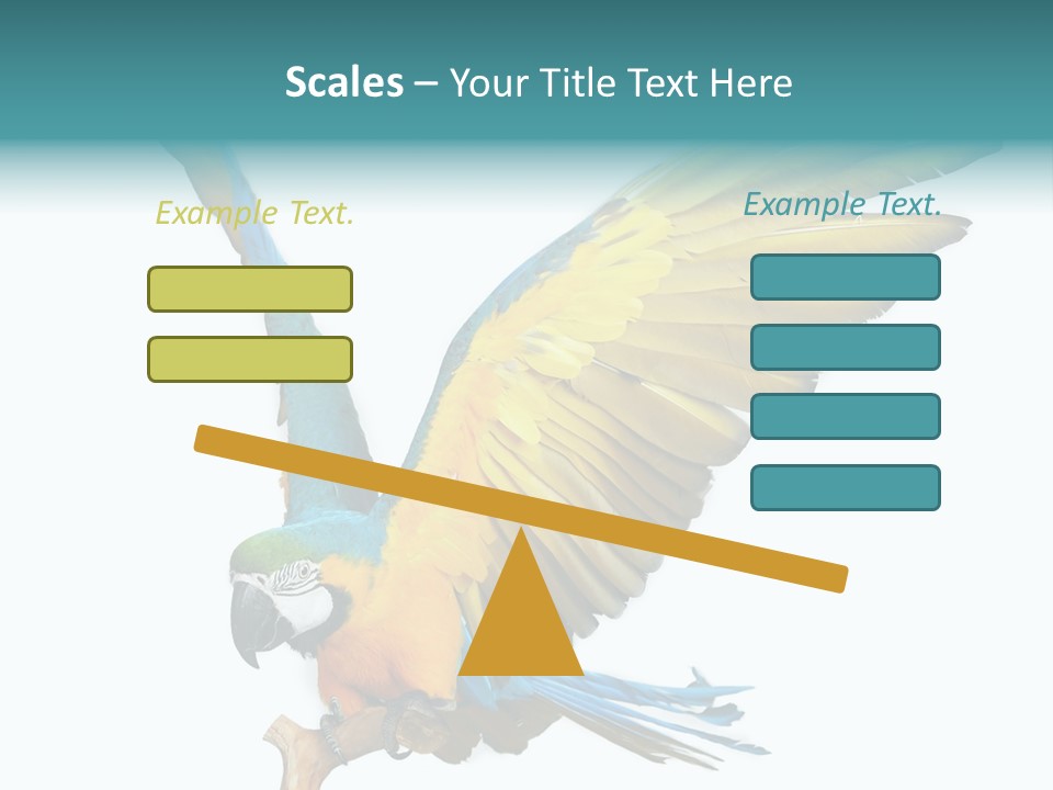 Wild White Bird PowerPoint Template