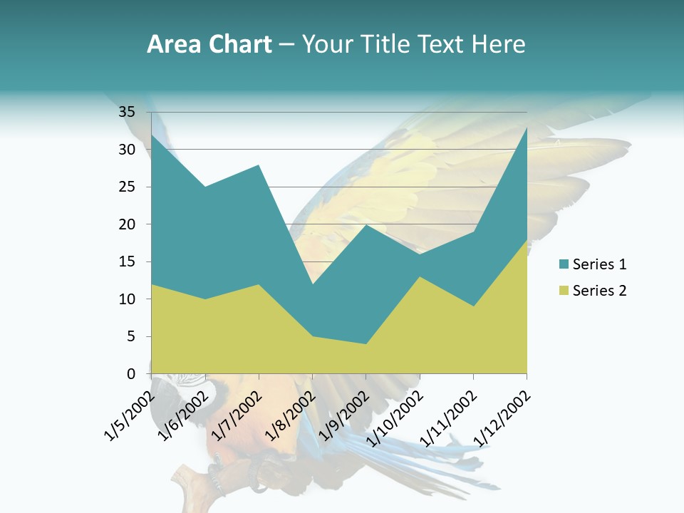 Wild White Bird PowerPoint Template