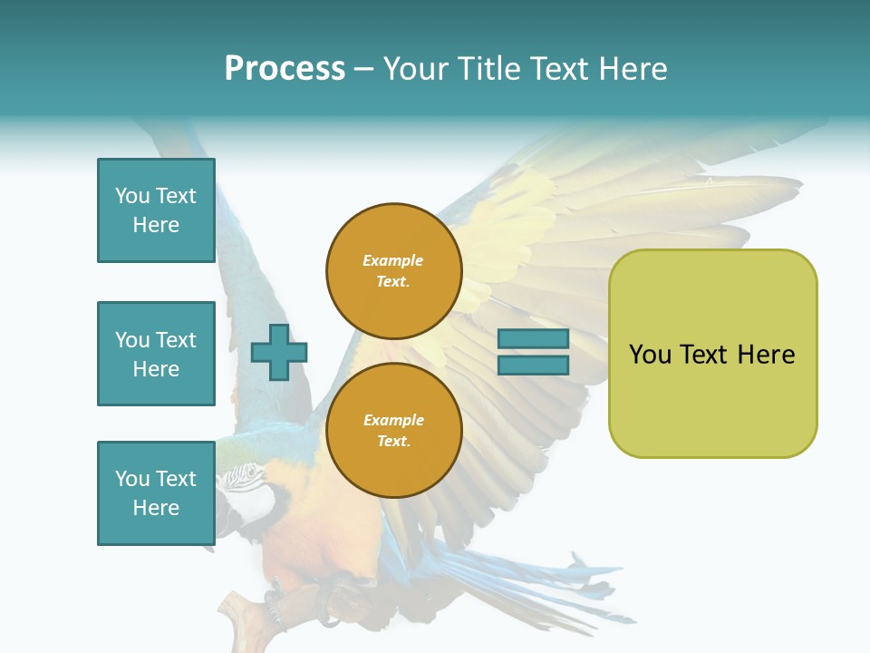 Wild White Bird PowerPoint Template
