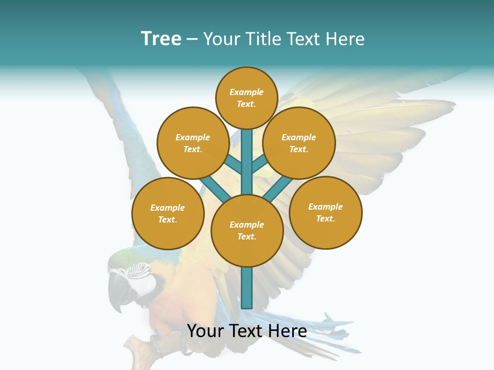 Wild White Bird PowerPoint Template