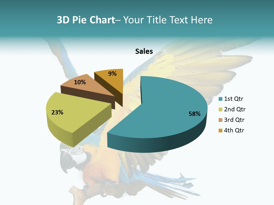 Wild White Bird PowerPoint Template