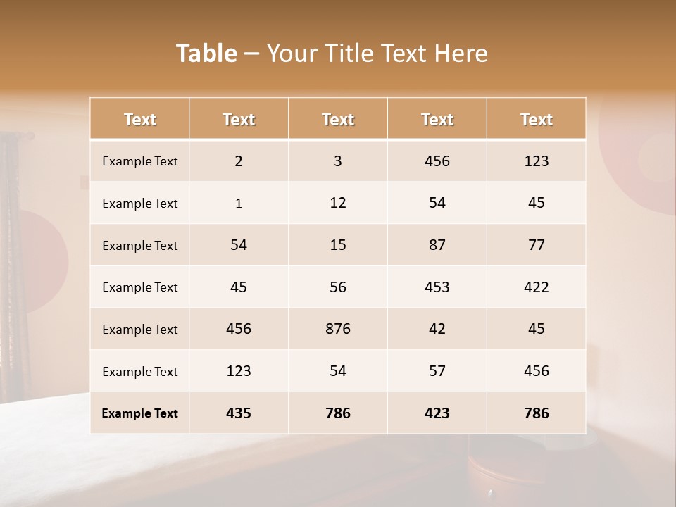 A Bed Room With A Neatly Made Bed PowerPoint Template
