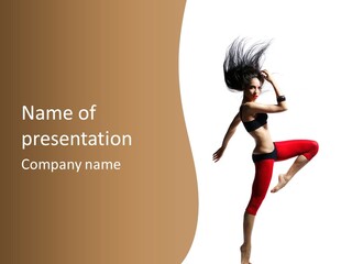 Stretching Dance Complicated PowerPoint Template