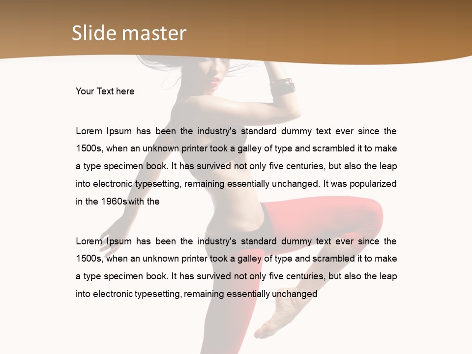 Stretching Dance Complicated PowerPoint Template