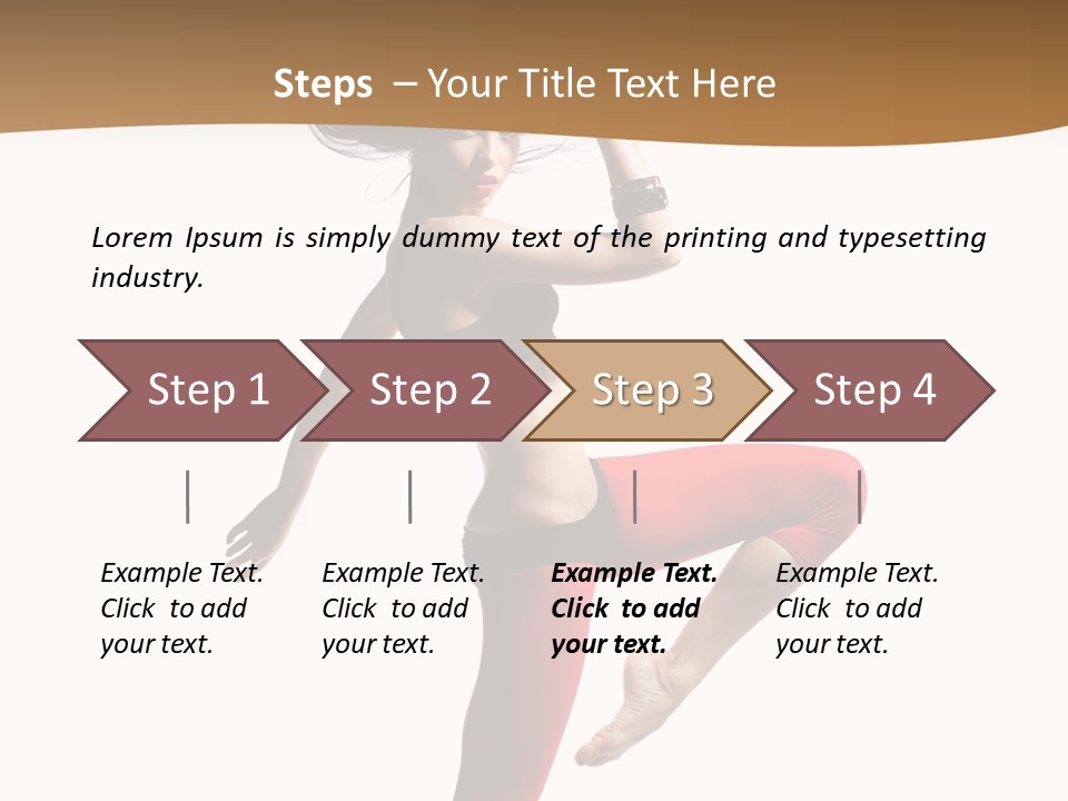 Stretching Dance Complicated PowerPoint Template