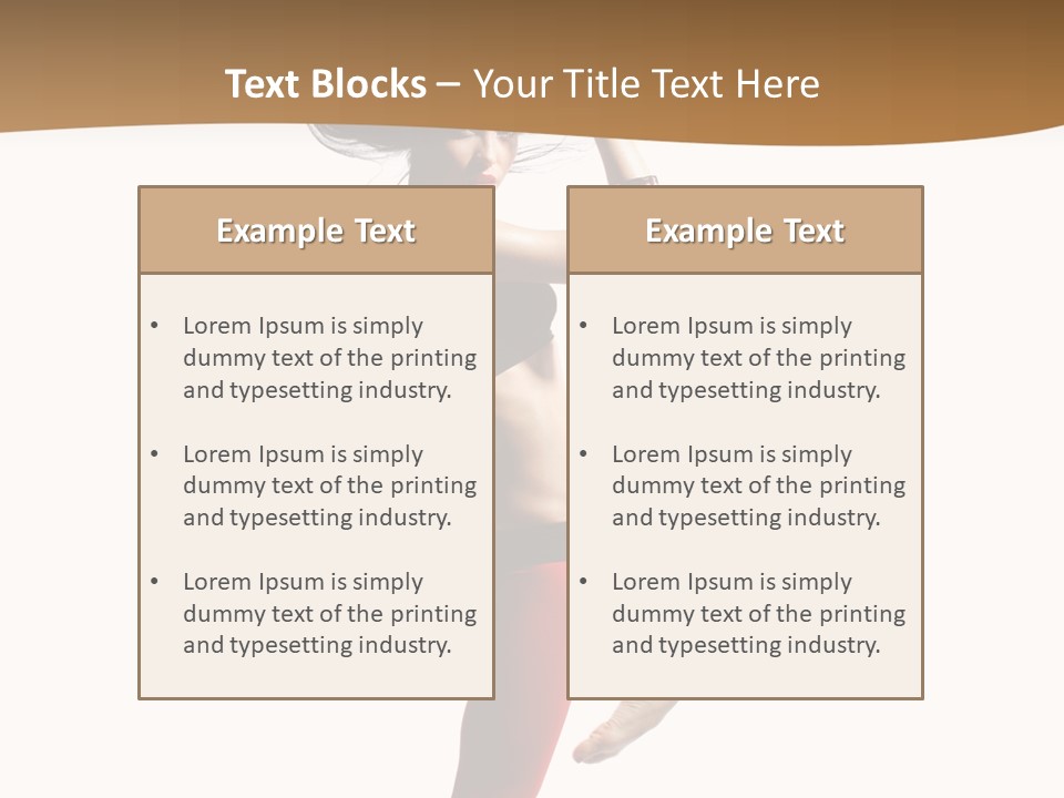 Stretching Dance Complicated PowerPoint Template