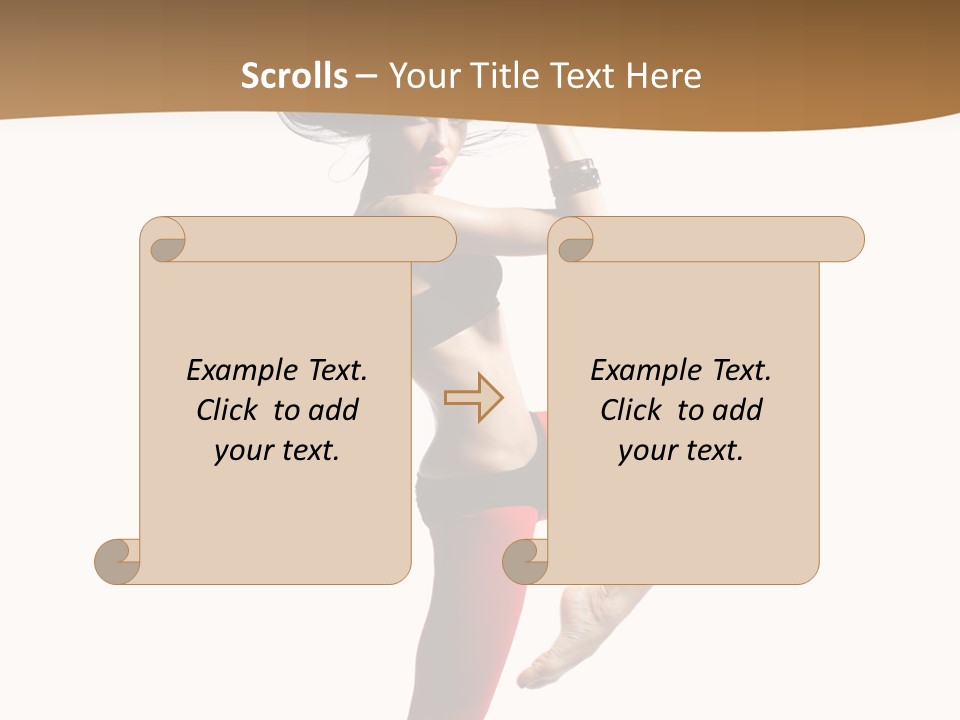 Stretching Dance Complicated PowerPoint Template