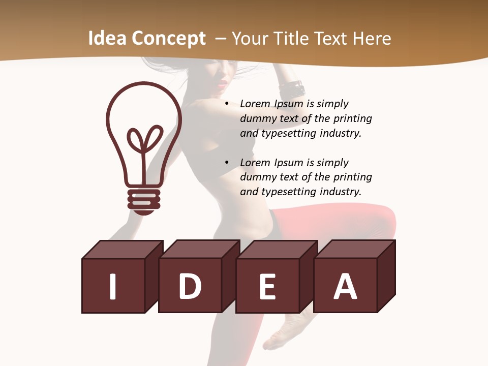 Stretching Dance Complicated PowerPoint Template