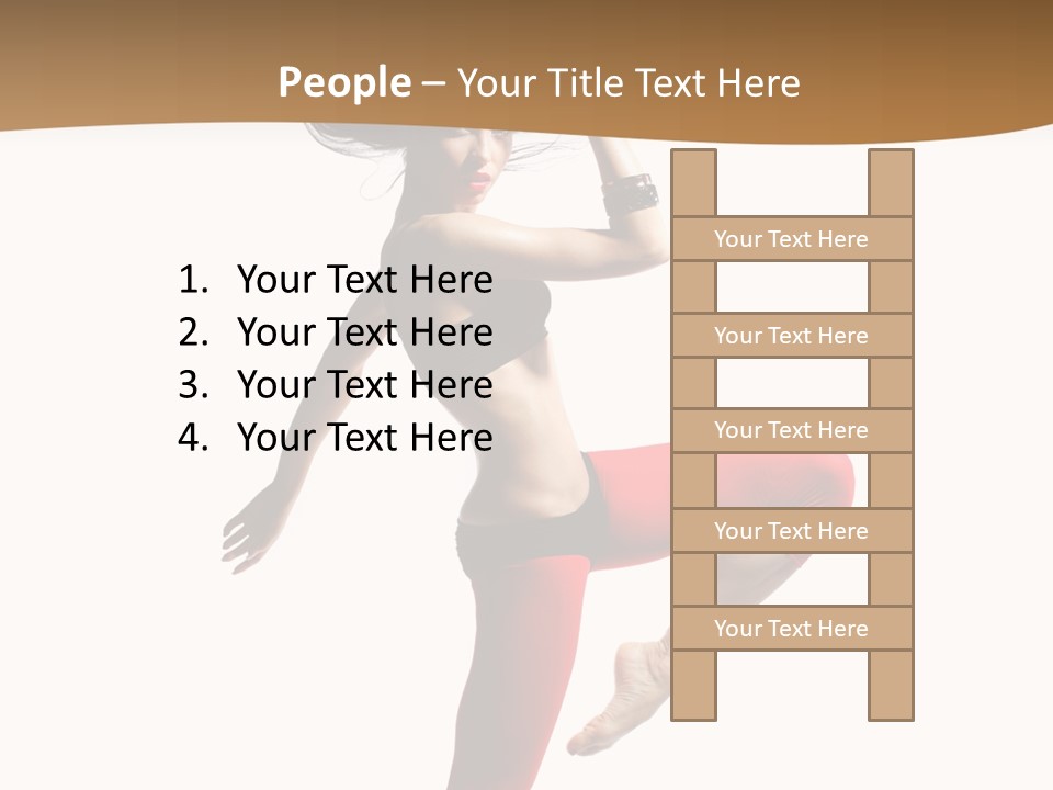 Stretching Dance Complicated PowerPoint Template
