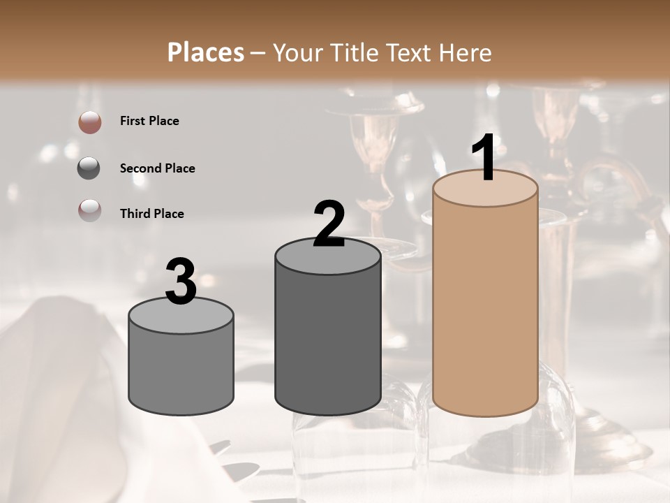 Silver Reception Dine PowerPoint Template