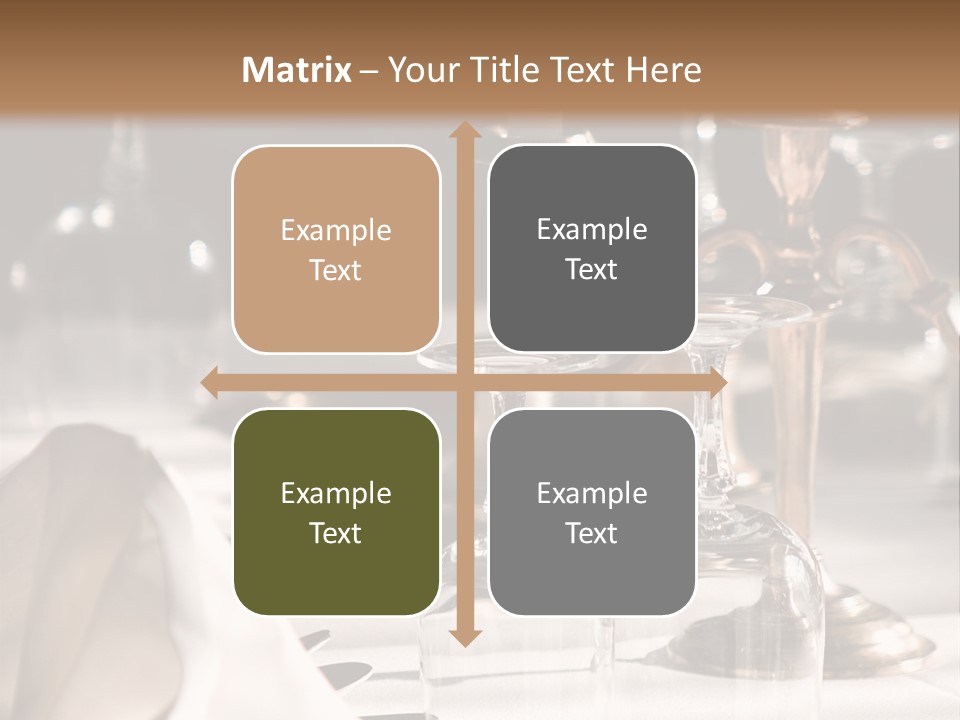 Silver Reception Dine PowerPoint Template