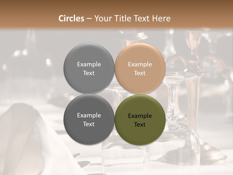 Silver Reception Dine PowerPoint Template