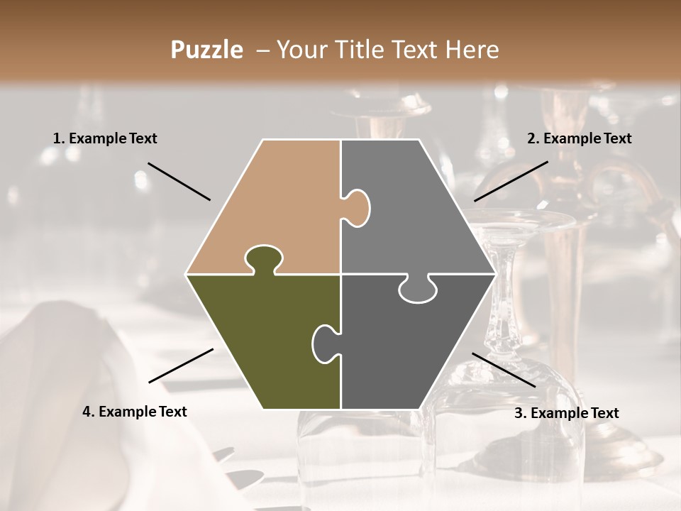 Silver Reception Dine PowerPoint Template