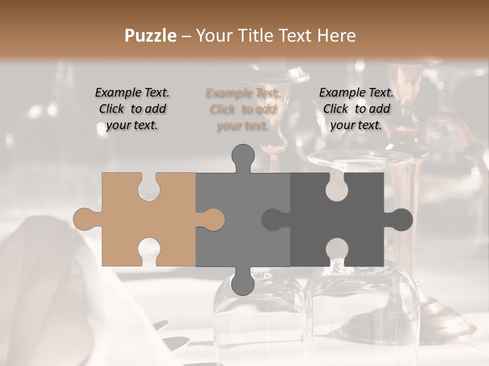 Silver Reception Dine PowerPoint Template