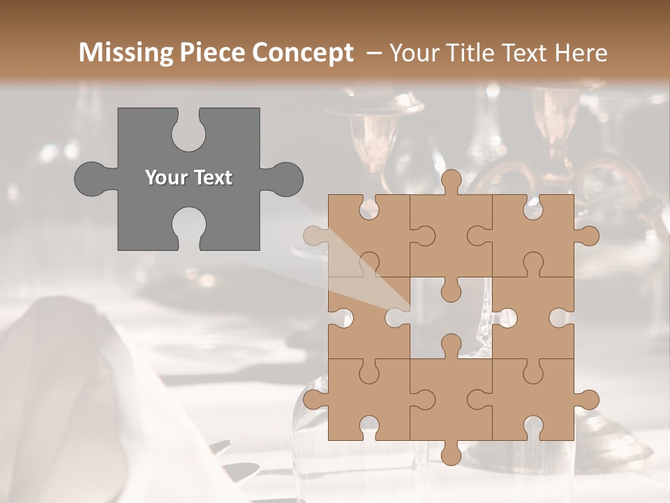 Silver Reception Dine PowerPoint Template