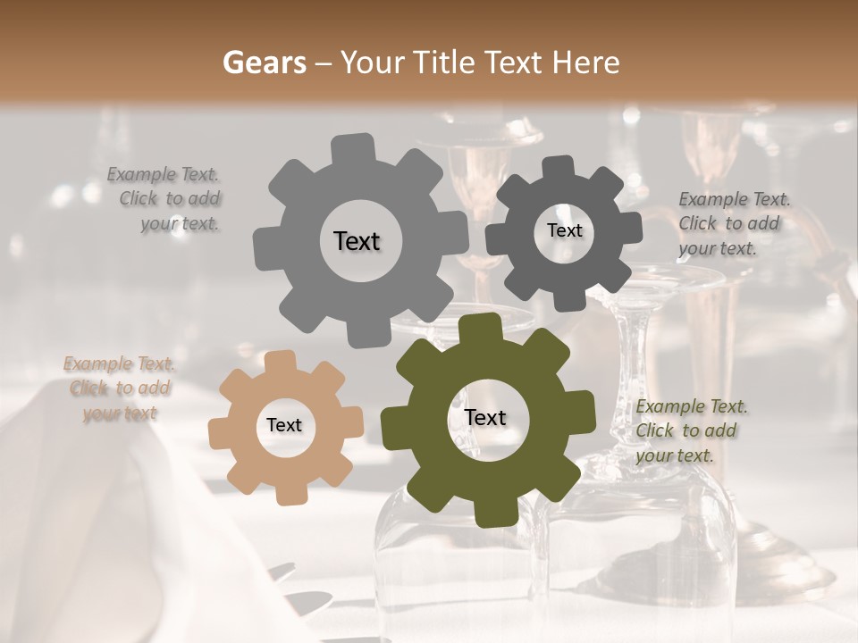 Silver Reception Dine PowerPoint Template