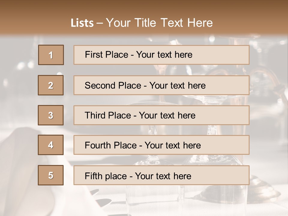 Silver Reception Dine PowerPoint Template