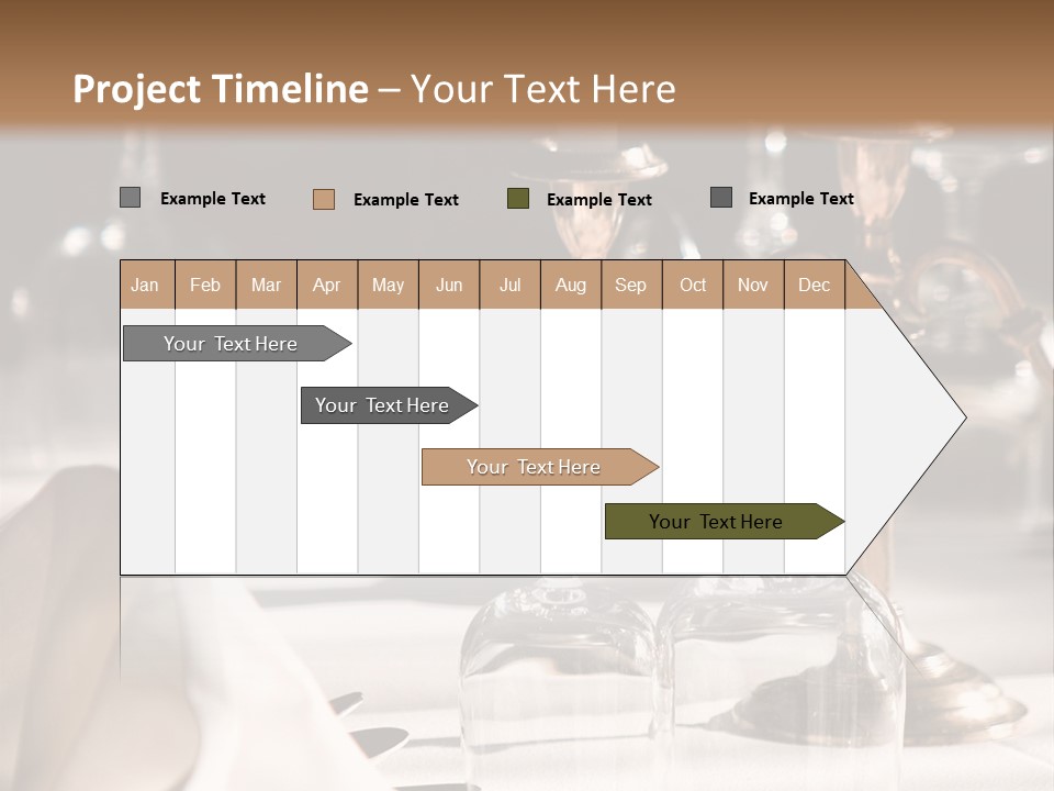 Silver Reception Dine PowerPoint Template