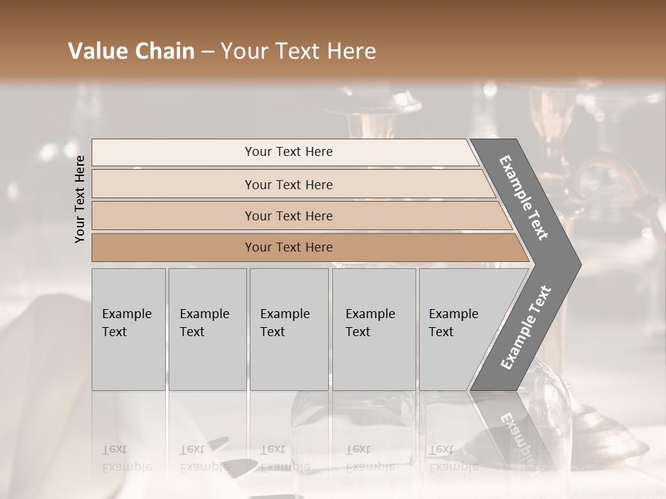 Silver Reception Dine PowerPoint Template