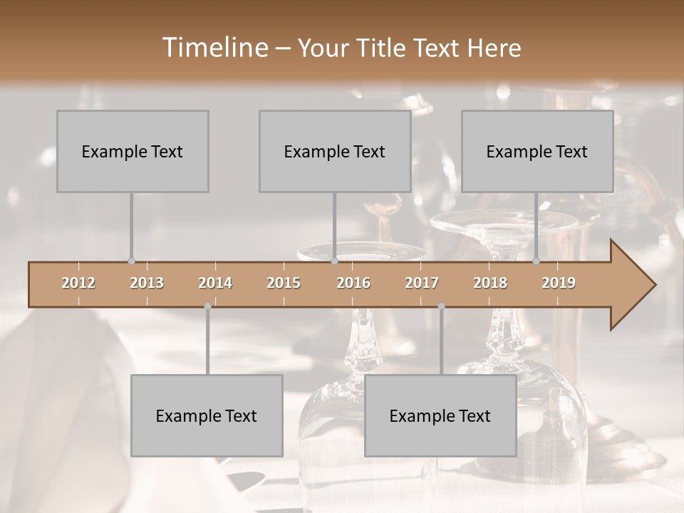 Silver Reception Dine PowerPoint Template