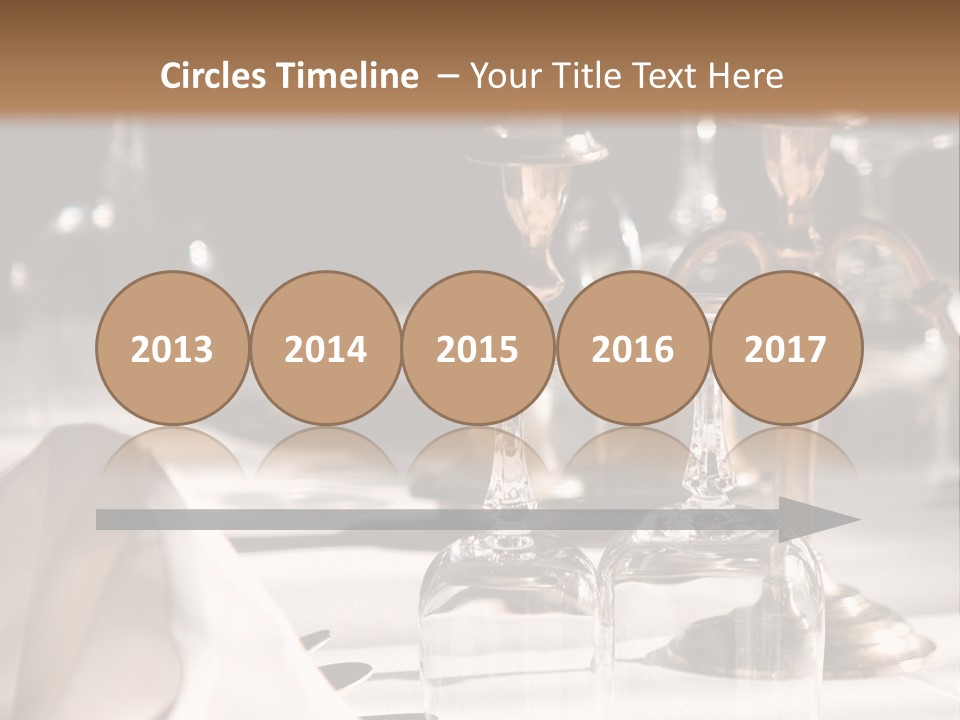 Silver Reception Dine PowerPoint Template