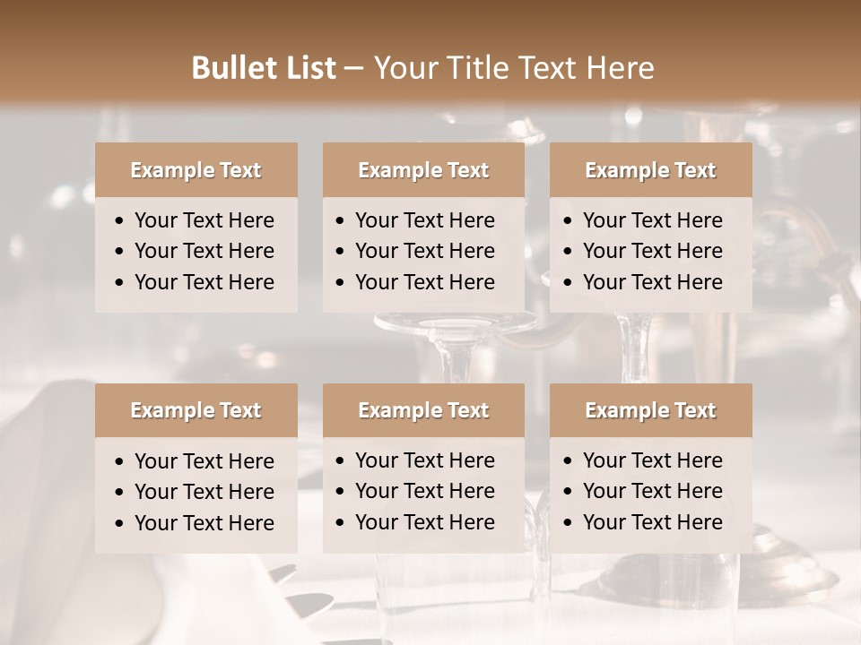 Silver Reception Dine PowerPoint Template