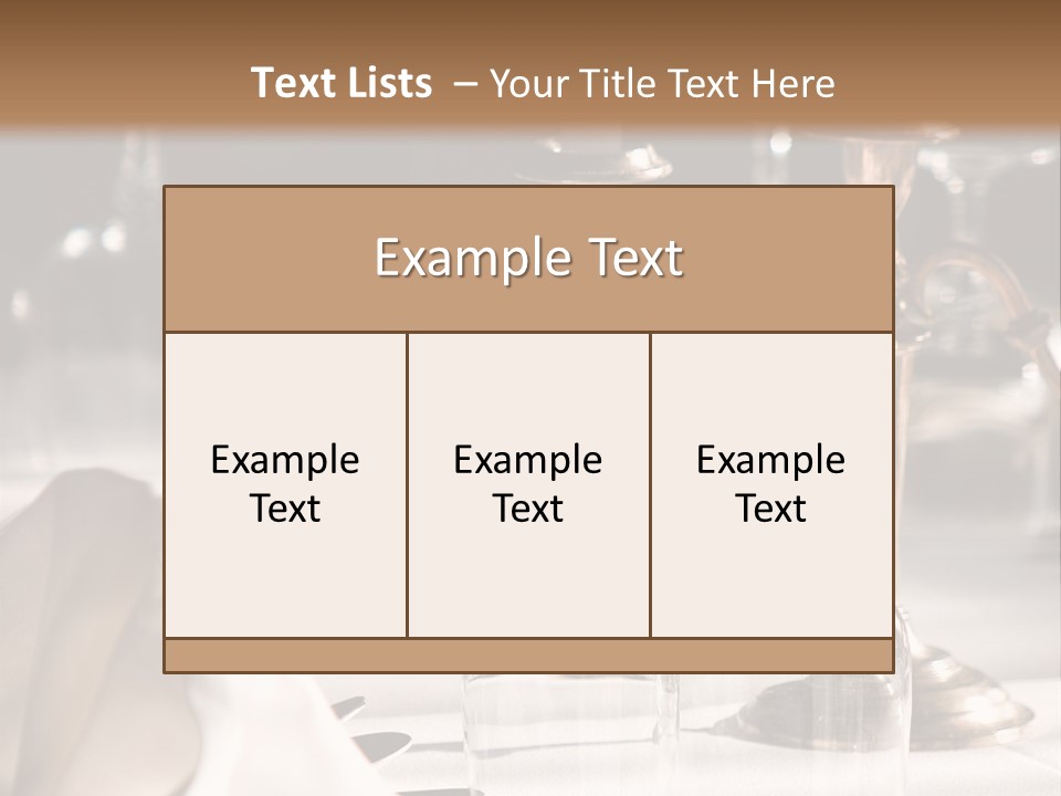 Silver Reception Dine PowerPoint Template